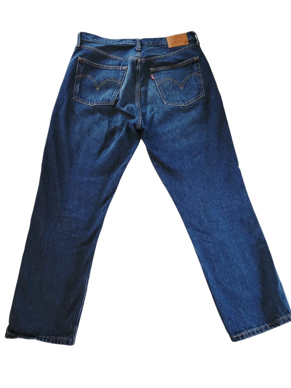 Levi’s Premium 501's Original Cropped Jeans 31x26 Button Fly Dark Wash Womens